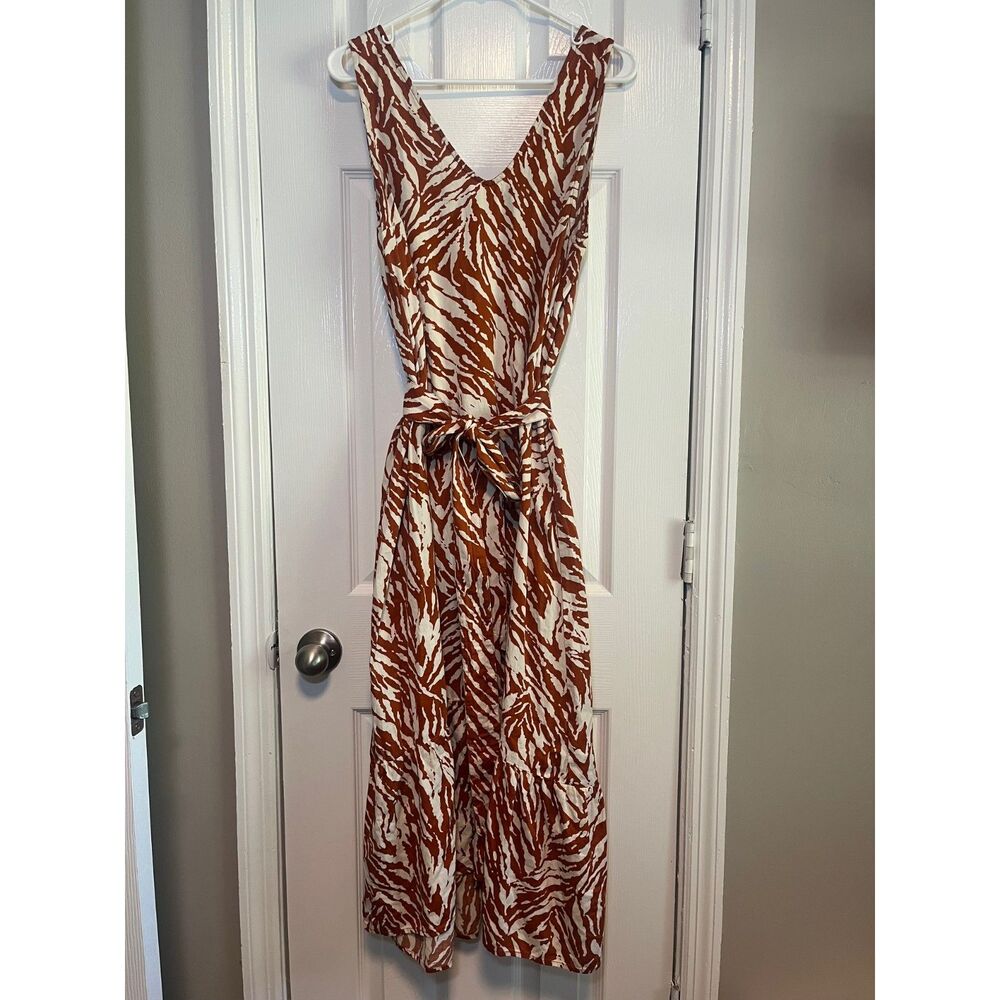 Fall Sleeveless Zebra print GAP dress 100% cotton L